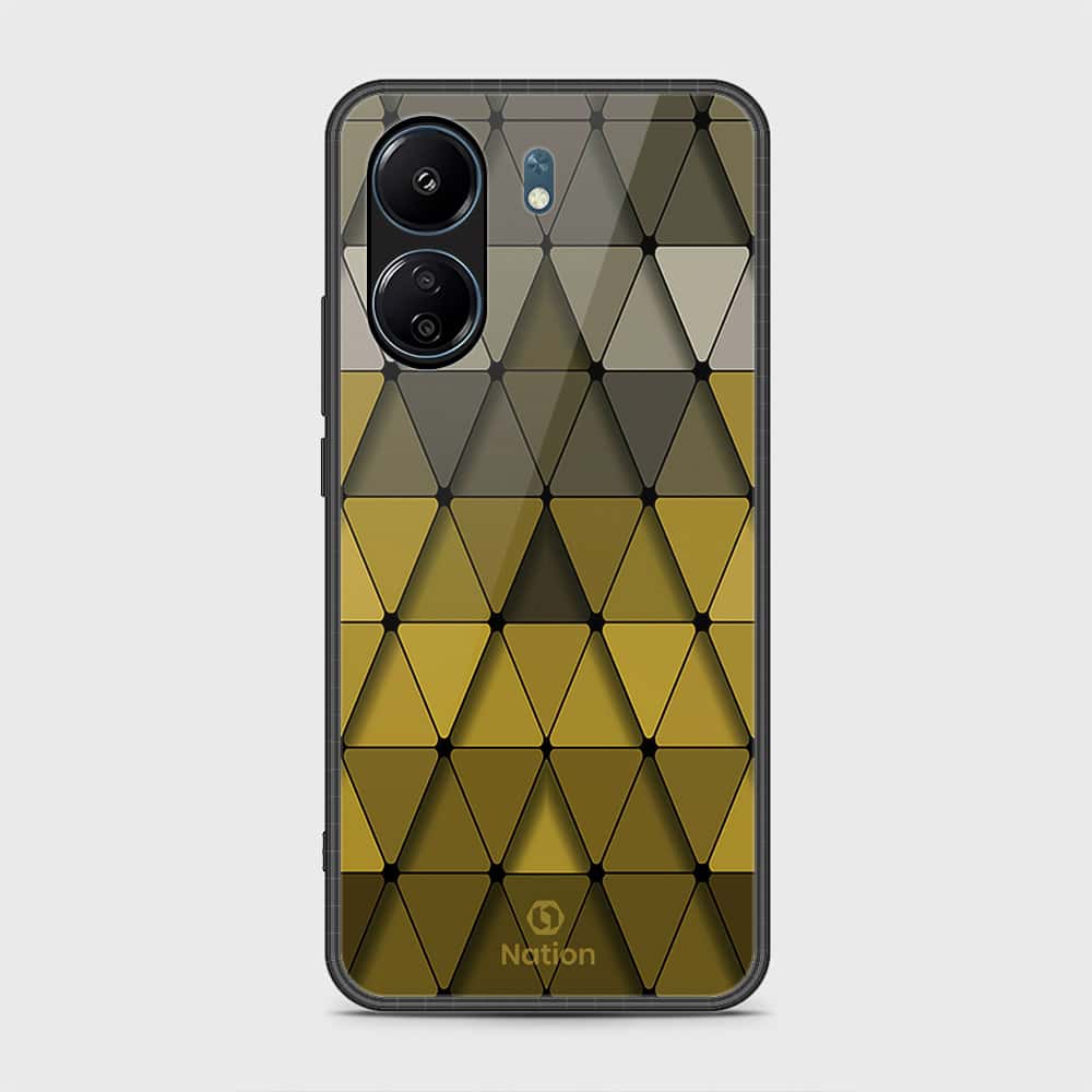 Xiaomi Poco C65 Cover- Onation Pyramid Series - HQ Ultra Shine Premium Infinity Glass Soft Silicon Borders Case (Fast Delivery)