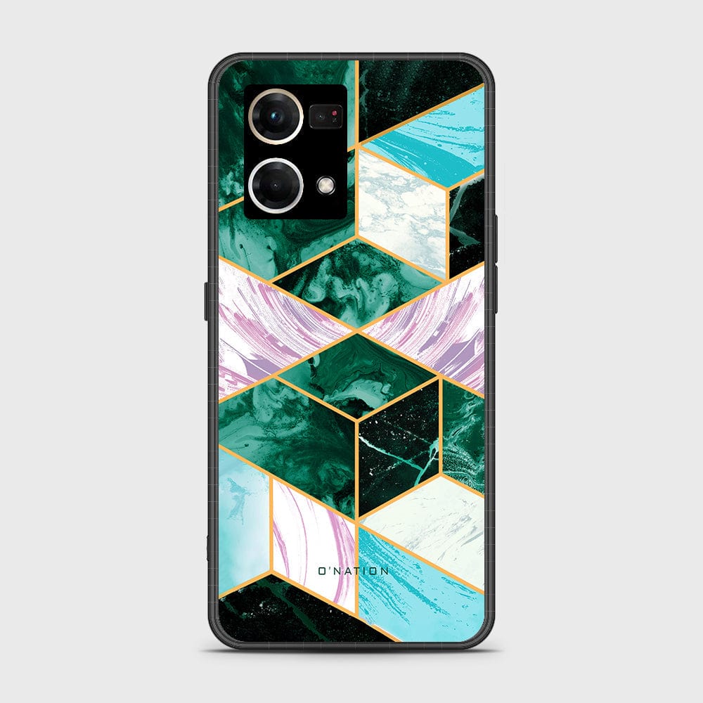Oppo F21 Pro 4G Cover - O'Nation Shades of Marble Series - D321 - HQ Ultra Shine Premium Infinity Glass Soft Silicon Borders Case ( Fast Delivery )