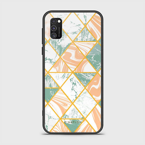 Samsung Galaxy A03s Cover - O'Nation Shades of Marble Series - HQ Ultra Shine Premium Infinity Glass Soft Silicon Borders Case