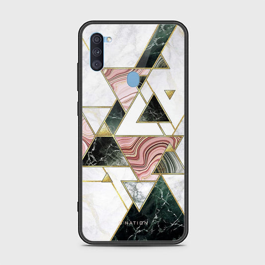 Samsung Galaxy M11 Cover - O'Nation Shades of Marble Series - D13 - HQ Ultra Shine Premium Infinity Glass Soft Silicon Borders Case ( Fast Delivery )