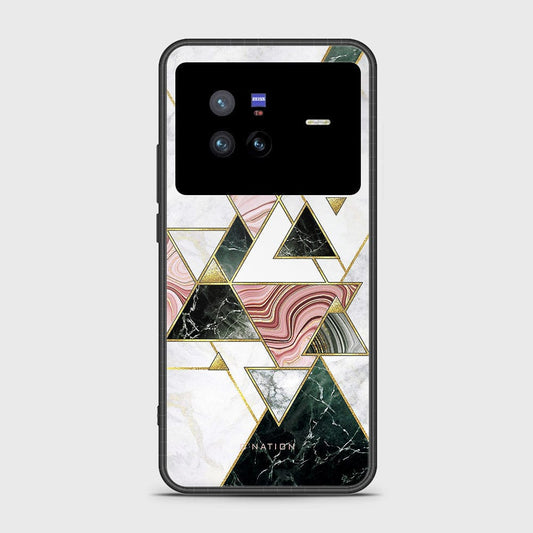 Vivo X80 Cover - O'Nation Shades of Marble Series - D11 - HQ Ultra Shine Premium Infinity Glass Soft Silicon Borders Case ( Fast Delivery )