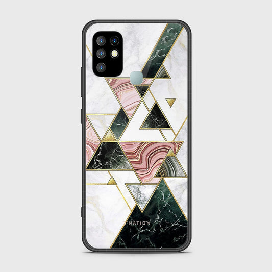 Infinix Hot 10 Cover - O'Nation Shades of Marble Series - HQ Ultra Shine Premium Infinity Glass Soft Silicon Borders Case (Fast Delivery)
