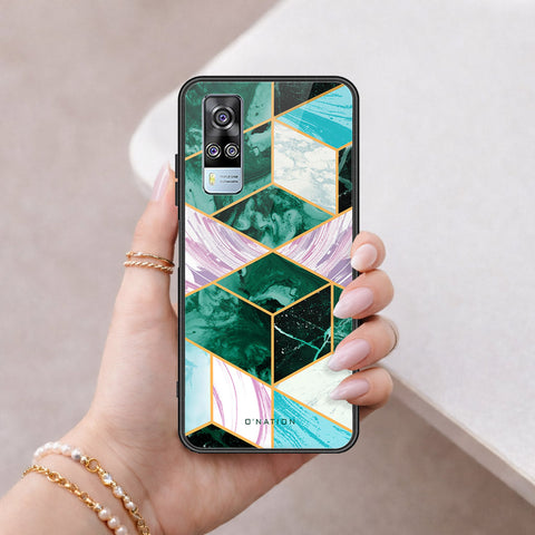Vivo Y51a Cover - O'Nation Shades of Marble Series - HQ Ultra Shine Premium Infinity Glass Soft Silicon Borders Case