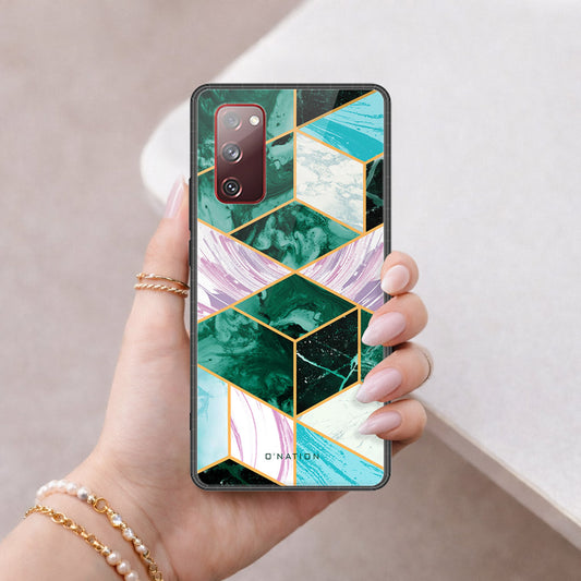Samsung Galaxy S20 FE Cover - O'Nation Shades of Marble Series - HQ Ultra Shine Premium Infinity Glass Soft Silicon Borders Case