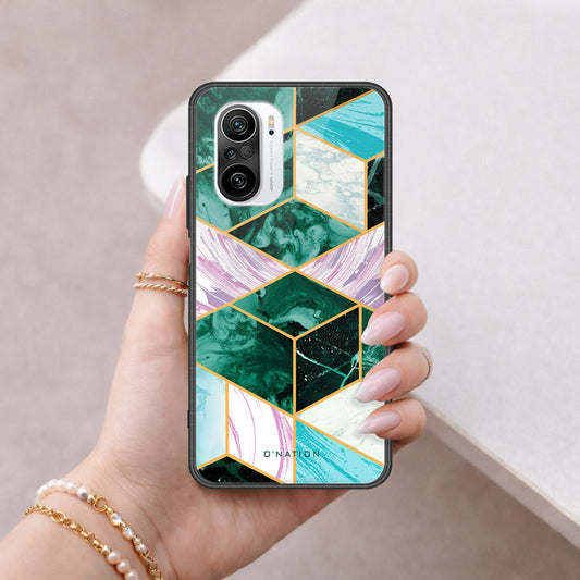 Xiaomi Poco F3 Cover - O'Nation Shades of Marble Series - HQ Ultra Shine Premium Infinity Glass Soft Silicon Borders Case