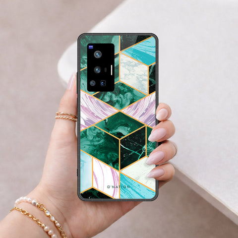 Vivo X70 Pro Cover - O'Nation Shades of Marble Series - HQ Ultra Shine Premium Infinity Glass Soft Silicon Borders Case