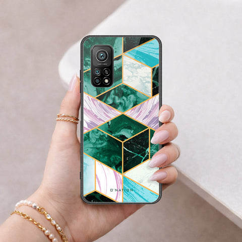 Xiaomi Mi 10T Cover - O'Nation Shades of Marble Series - HQ Ultra Shine Premium Infinity Glass Soft Silicon Borders Case