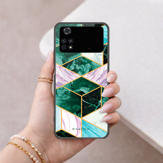 Xiaomi Poco M4 Pro Cover - O'Nation Shades of Marble Series - HQ Ultra Shine Premium Infinity Glass Soft Silicon Borders Case