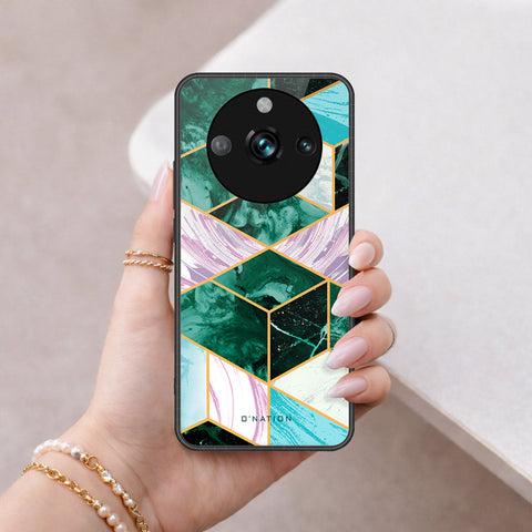 Realme 11 Pro Plus Cover - O'Nation Shades of Marble Series - HQ Ultra Shine Premium Infinity Glass Soft Silicon Borders Case