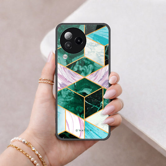 Xiaomi Civi 3 Cover - O'Nation Shades of Marble Series - HQ Ultra Shine Premium Infinity Glass Soft Silicon Borders Case