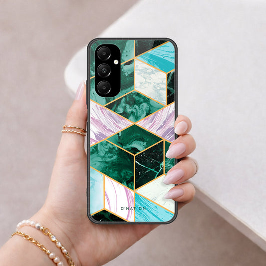 Samsung Galaxy A05s Cover - O'Nation Shades of Marble Series - HQ Ultra Shine Premium Infinity Glass Soft Silicon Borders Case