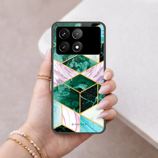Xiaomi Poco F6 Pro Cover - O'Nation Shades of Marble Series - HQ Ultra Shine Premium Infinity Glass Soft Silicon Borders Case
