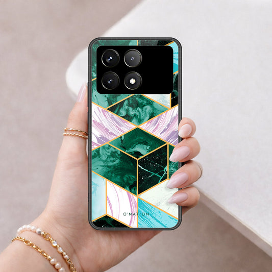 Xiaomi Poco X6 Pro Cover - O'Nation Shades of Marble Series - HQ Ultra Shine Premium Infinity Glass Soft Silicon Borders Case