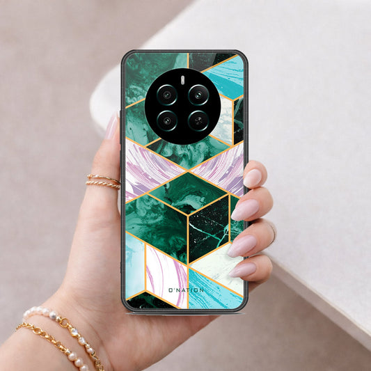 Realme P1 Speed Cover - O'Nation Shades of Marble Series - HQ Ultra Shine Premium Infinity Glass Soft Silicon Borders Case