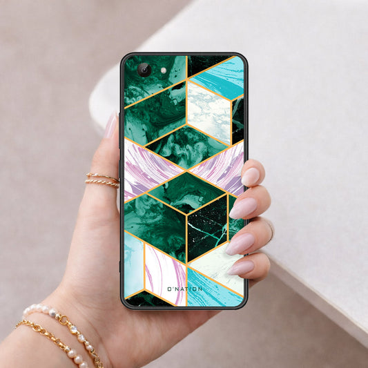 Vivo Y81 Cover - O'Nation Shades of Marble Series - HQ Ultra Shine Premium Infinity Glass Soft Silicon Borders Case