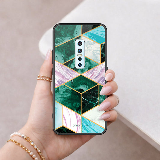 Vivo V17 Pro Cover - O'Nation Shades of Marble Series - HQ Ultra Shine Premium Infinity Glass Soft Silicon Borders Case
