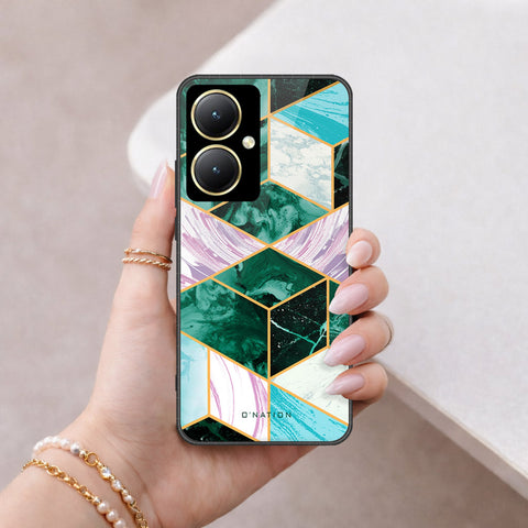Vivo Y27 Cover - O'Nation Shades of Marble Series - HQ Ultra Shine Premium Infinity Glass Soft Silicon Borders Case