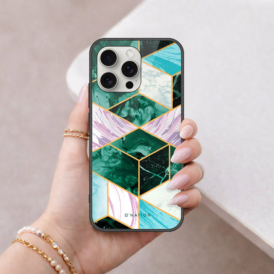iPhone 16 Pro Max - O'Nation Shades of Marble Series - HQ Premium Shine Durable Shatterproof Case