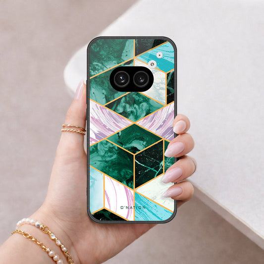 Nothing Phone 2a Cover - O'Nation Shades of Marble Series - HQ Ultra Shine Premium Infinity Glass Soft Silicon Borders Case