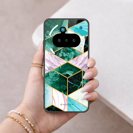 Nothing Phone 3a Cover - O'Nation Shades of Marble Series - HQ Ultra Shine Premium Infinity Glass Soft Silicon Borders Case