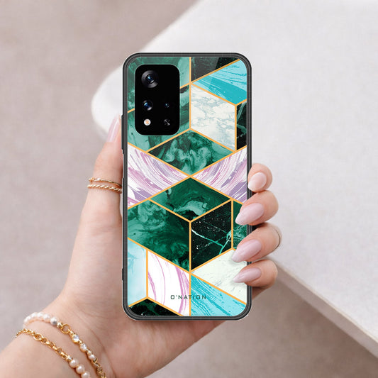 Xiaomi Redmi Note 11 5G Cover - O'Nation Shades of Marble Series - HQ Ultra Shine Premium Infinity Glass Soft Silicon Borders Case