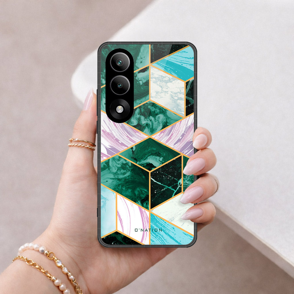 OnePlus Nord 5 Cover - O'Nation Shades of Marble Series - HQ Ultra Shine Premium Infinity Glass Soft Silicon Borders Case