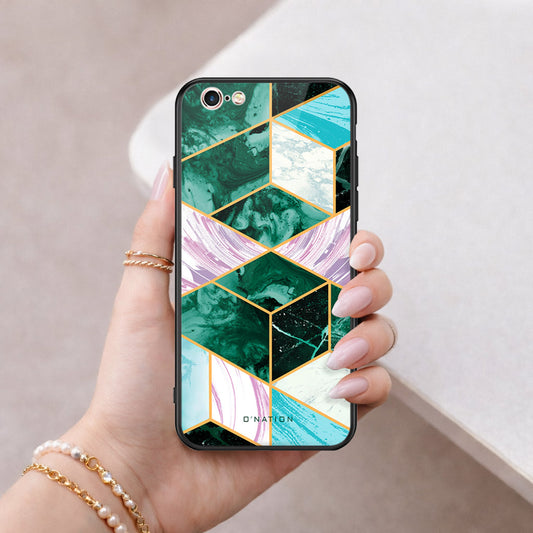 iPhone 6s Plus / 6 Plus Cover - O'Nation Shades of Marble Series - HQ Ultra Shine Premium Infinity Glass Soft Silicon Borders Case