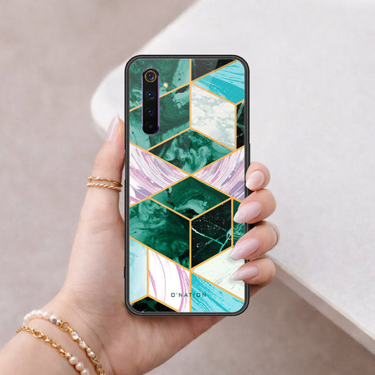 Realme 6 Pro Cover - O'Nation Shades of Marble Series - HQ Ultra Shine Premium Infinity Glass Soft Silicon Borders Case
