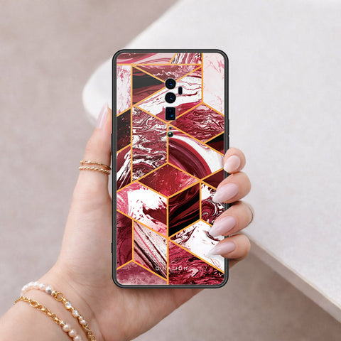 Oppo Reno 10x Zoom Cover - O'Nation Shades of Marble Series - HQ Ultra Shine Premium Infinity Glass Soft Silicon Borders Case