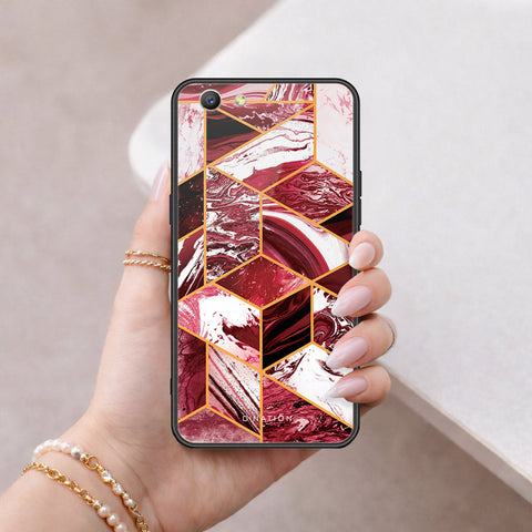 Oppo A59 Cover - O'Nation Shades of Marble Series - HQ Ultra Shine Premium Infinity Glass Soft Silicon Borders Case