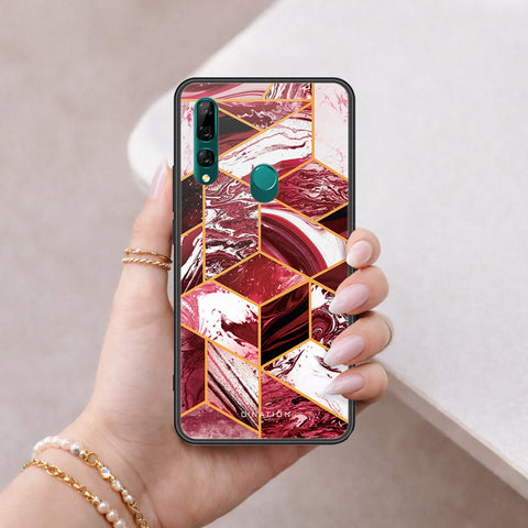 Huawei Y9 Prime 2019 Cover - O'Nation Shades of Marble Series - HQ Ultra Shine Premium Infinity Glass Soft Silicon Borders Case