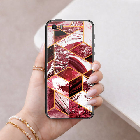 iPhone SE / 5s / 5 - O'Nation Shades of Marble Series - HQ Ultra Shine Premium Infinity Glass Soft Silicon Borders Case