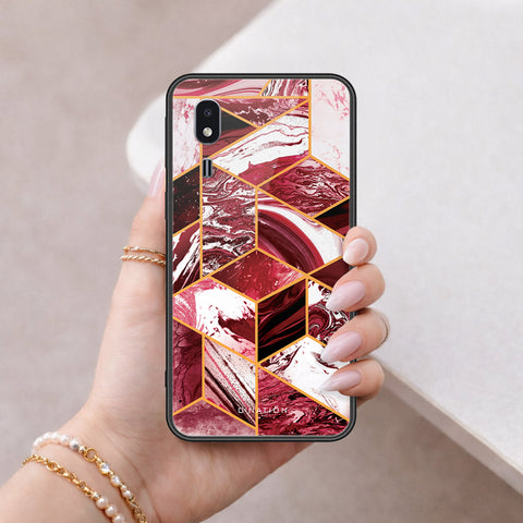 Samsung Galaxy A2 Core Cover - O'Nation Shades of Marble Series - HQ Ultra Shine Premium Infinity Glass Soft Silicon Borders Case