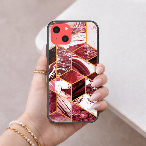 iPhone 13 Mini Cover - O'Nation Shades of Marble Series - HQ Ultra Shine Premium Infinity Glass Soft Silicon Borders Case