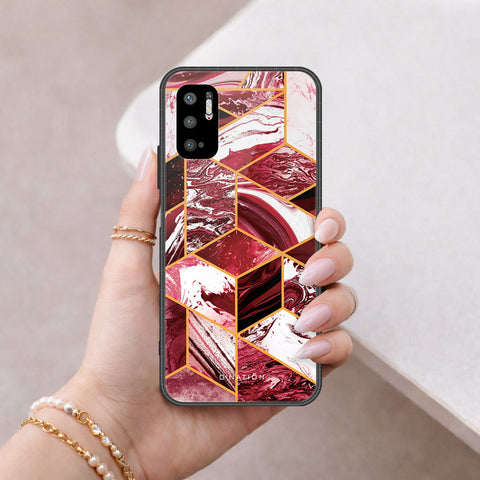 Xiaomi Poco M3 Pro Cover - O'Nation Shades of Marble Series - HQ Ultra Shine Premium Infinity Glass Soft Silicon Borders Case