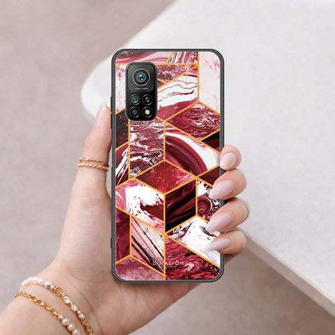 Xiaomi Mi 10T Cover - O'Nation Shades of Marble Series - HQ Ultra Shine Premium Infinity Glass Soft Silicon Borders Case