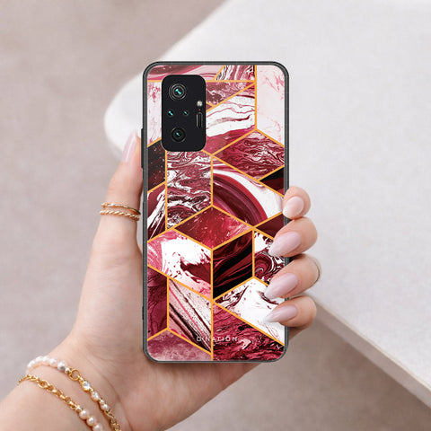Xiaomi Redmi Note 10 Pro Max Cover - O'Nation Shades of Marble Series - HQ Ultra Shine Premium Infinity Glass Soft Silicon Borders Case