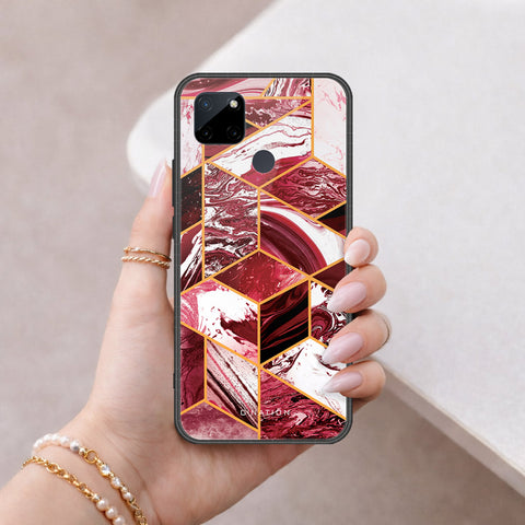 Realme C25Y Cover - O'Nation Shades of Marble Series - HQ Ultra Shine Premium Infinity Glass Soft Silicon Borders Case