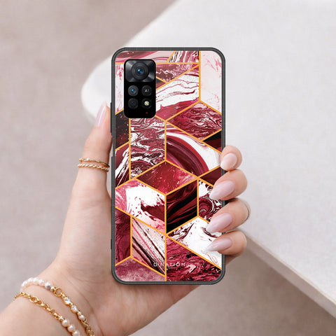 Xiaomi Redmi Note 11E Pro Cover - O'Nation Shades of Marble Series - HQ Ultra Shine Premium Infinity Glass Soft Silicon Borders Case