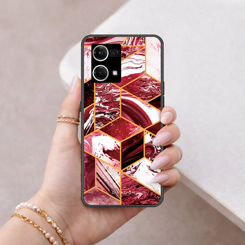 Oppo F21 Pro 4G Cover - O'Nation Shades of Marble Series - HQ Ultra Shine Premium Infinity Glass Soft Silicon Borders Case