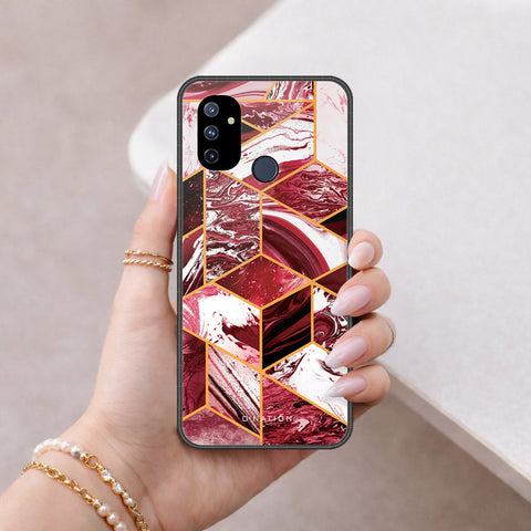 OnePlus Nord N100 Cover - O'Nation Shades of Marble Series - HQ Ultra Shine Premium Infinity Glass Soft Silicon Borders Case