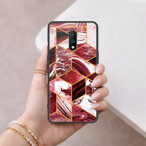 OnePlus 6T Cover - O'Nation Shades of Marble Series - HQ Ultra Shine Premium Infinity Glass Soft Silicon Borders Case