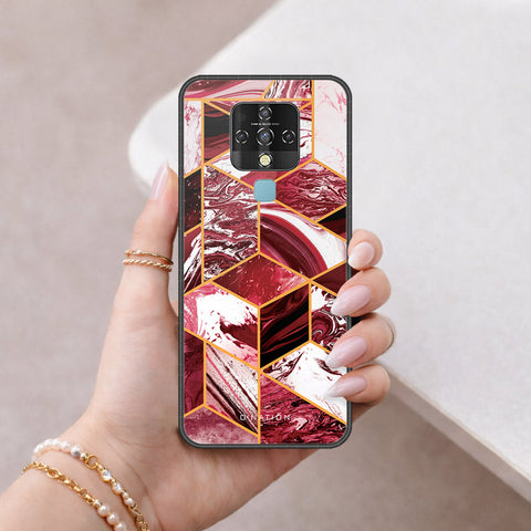 Tecno Camon 16 Pro Cover - O'Nation Shades of Marble Series - HQ Ultra Shine Premium Infinity Glass Soft Silicon Borders Case