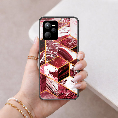 Realme V25 Cover - O'Nation Shades of Marble Series - HQ Ultra Shine Premium Infinity Glass Soft Silicon Borders Case