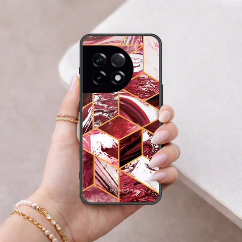 OnePlus 11 Cover - O'Nation Shades of Marble Series - HQ Ultra Shine Premium Infinity Glass Soft Silicon Borders Case