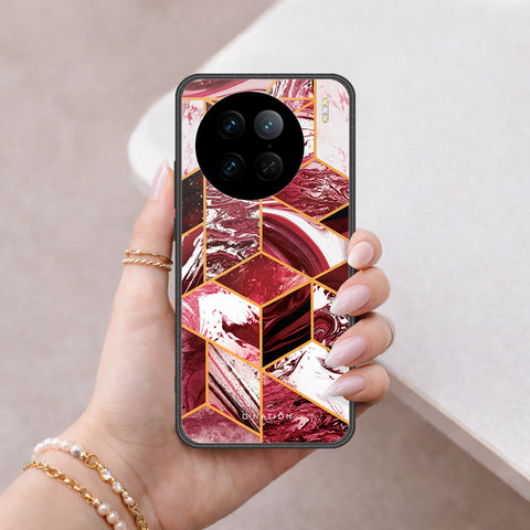 Vivo X90 Pro Cover - O'Nation Shades of Marble Series - HQ Ultra Shine Premium Infinity Glass Soft Silicon Borders Case