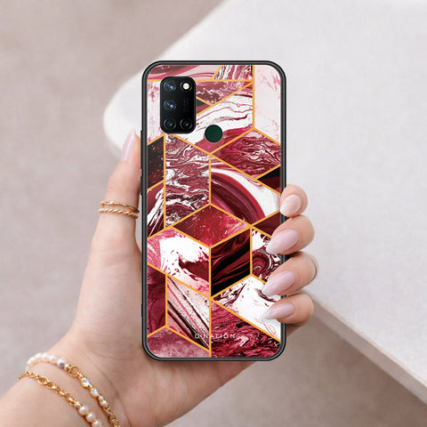 Realme C17 Cover - O'Nation Shades of Marble Series - HQ Ultra Shine Premium Infinity Glass Soft Silicon Borders Case