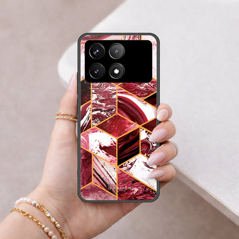 Xiaomi Poco X6 Pro Cover - O'Nation Shades of Marble Series - HQ Ultra Shine Premium Infinity Glass Soft Silicon Borders Case