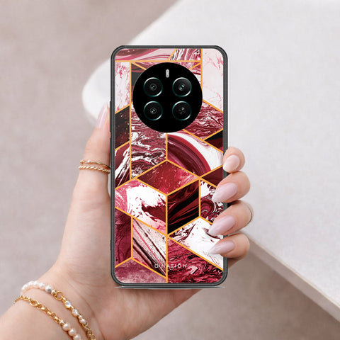 Realme 12 Plus Cover - O'Nation Shades of Marble Series - HQ Ultra Shine Premium Infinity Glass Soft Silicon Borders Case