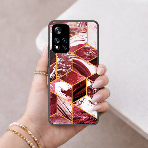 Xiaomi 11i HyperCharge Cover - O'Nation Shades of Marble Series - HQ Ultra Shine Premium Infinity Glass Soft Silicon Borders Case